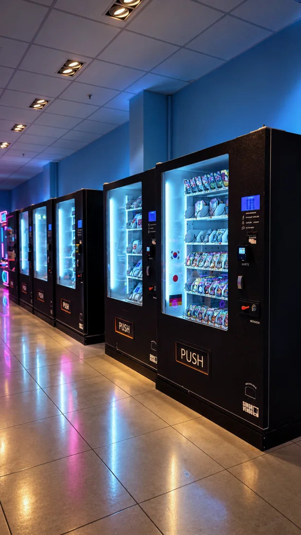 Snackautomaten im Singh Vendo Showroom